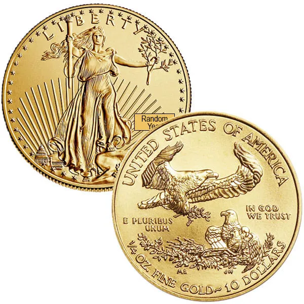 1/4 oz Gold Eagle – Random Year