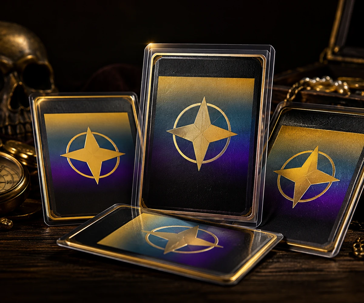 Premium collectible trading card presentation